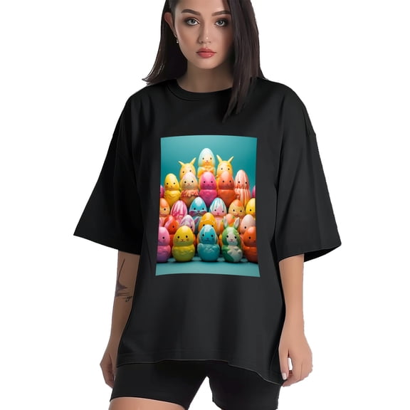 Plus Size Shirt for Women Black Tops for Women Short Sleeves Shirt for Women Easter T Shirt Crewneck Shirt for Women XS