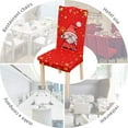 thumbnail image 5 of 4 pcs Couverture de Chaise Imprimée de Noël Amovible et Lavable Table et Housses de Chaise (Style 2), 5 of 5