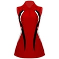 thumbnail image 4 of Alvivi Womens Tennis Golf Dress Training Uniform Sleeveless Zip Up A Line Tank Dresses Red 3XL, 4 of 7