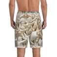 thumbnail image 2 of JUNZAN Starfish and Sea Shells Pattern Sleep Pajama Shorts for Men,Men's Pajama Bottoms,Sleepwear,Pj Shorts, 2 of 7