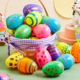 thumbnail image 4 of Juguete JOYIN de huevos de pascua brillantes con estampado de plástico, 36 unidades, 4 of 8
