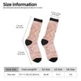thumbnail image 2 of Fuzoiu Rose Gold Glitter Splatter Print Athletic Crew Socks for Men & Women,Casual Crew Socks,Above Ankle Crew Socks for Business, Casual, 2 of 6