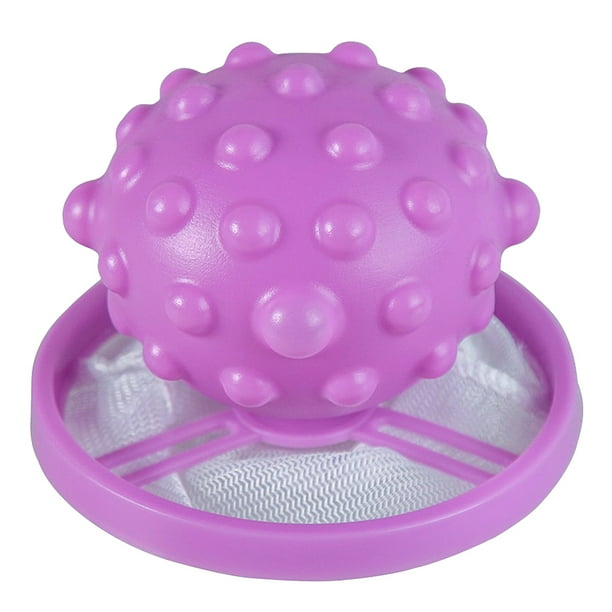 Removedor de pelo reutilizable para mascotas para lavandería, ra, colector de pelo, ra, filtros de pelusa, bola removedora de pelo para la C-Púrpura Macarena Eliminador de pelo de pelusa de lavandería