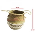 thumbnail image 1 of POINTERTECK Storage Basket Foldable Laundry Straw Patchwork Wicker Rattan Belly Garden Flower Pot Planter Handmade Basket, 1 of 6