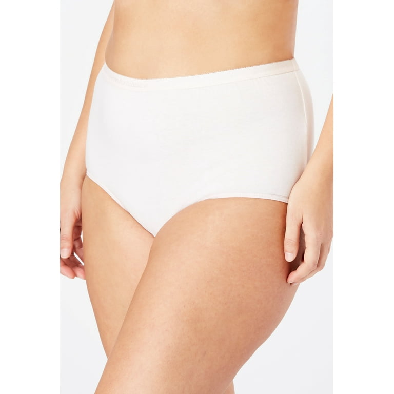  Comfort Choice Womens Plus Size Cotton Brief 5-Pack Underwear  - 11