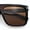 All Brown, variant on Polarized Mens Flat Top Horn Rim Plastic Rectangle Mogul Sunglasses Matte Black Gunmetal - Black