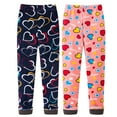 thumbnail image 1 of Xinhuaya 2 Pack Toddler Girls Leggings Footless Thick Winter Tights Stretchy Trousers Baby Legging Pants 3-11 Years, 1 of 12