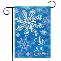 Briarwood Lane Glistening Snowflakes Winter Garden Flag