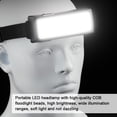 thumbnail image 4 of Linterna frontal LED recargable, brillante, portátil, COB, reflector de trabajo, 4 of 8