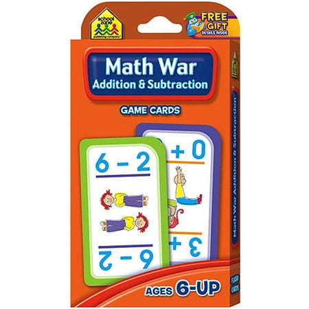 Game Cards Math War: Addition and Subtraction