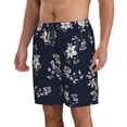 thumbnail image 2 of Naloa Retro Flower Men's Beach Shorts, Surfing shorts, Swim trunks, Quick Dry Swim Trunks for Surfing Beach Fun - 3X-Large, 2 of 9
