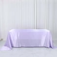 thumbnail image 2 of Efavormart Rectangle Satin Tablecloth, 90"x132" Smooth Oblong Washable Table Cloth, Decorative Silky Fabric Table Cover for Wedding, Party, Banquet- Lavender, 2 of 5