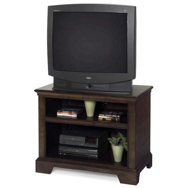 Progressive Furniture Casual Traditions 36" Wood TV Stand in Walnut