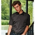 thumbnail image 2 of Premier Mens Short Sleeve Formal Poplin Plain Work Shirt, 2 of 4