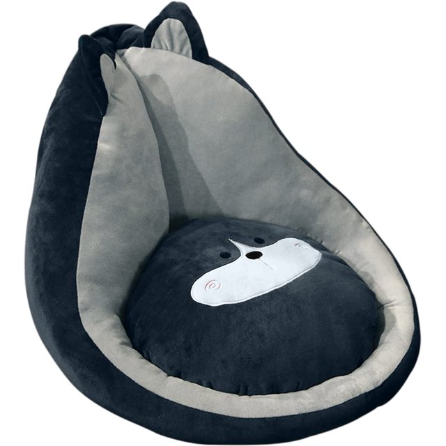 Kelendle Cojín de Asiento Perro de Felpa Sofá Perezoso Cojín para Silla de Oficina Alfombra cálida para el Piso Lindo Almohada para Asiento Acogedor cojín para el Piso con Respaldo para Comedor Dormit