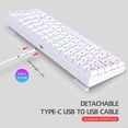 thumbnail image 5 of Teclado de membrana para juegos, teclado español de oficina con cable de 68 teclas, teclado para juegos retroiluminado RGB para ordenadores portátiles, 5 of 5