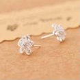 thumbnail image 3 of Fashion Flower Jewelry 925 Silver Stud Earring Wedding Party Gifts A Pair, 3 of 5