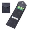 thumbnail image 5 of mdesiwst Vertical Card Wallet Slim Card Holder Cash Wallet Snap Button Closure Retro Faux Leather Wallet Gift for Men, 5 of 8