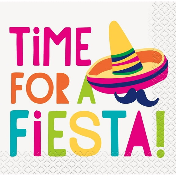 Time for a Fiesta Beverage Napkins, 16ct