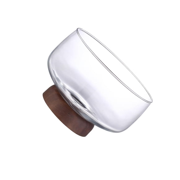 pitrice Large Trifle Bowl With Pedestal Aesthetic Beauty For Restaurant Displays Transparent Multi-purpose Decorative Glassbowl