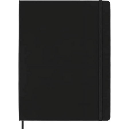 Moleskine Classic Notebook, Hard Cover, XL (7.5" x 9.5") Plain/Blank, Black, 192 Pages