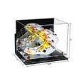 thumbnail image 2 of Deluxe Acrylic Lacrosse Helmet Display Case with Mirror, Wall Mount, Black Risers and Clear Base (A002-BR), 2 of 2