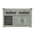 thumbnail image 6 of Topcobe LED Dresser for Bedroom 6 Drawers Dresser Chest of Drawer Bedroom Furniture, Gray Rustic Wooden, 6 of 9