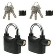 thumbnail image 1 of MasteelfCA 2Pcs Universal Security Alarm Lock Bike Alarm Lock Durable U Bike Lock (Black), 1 of 7