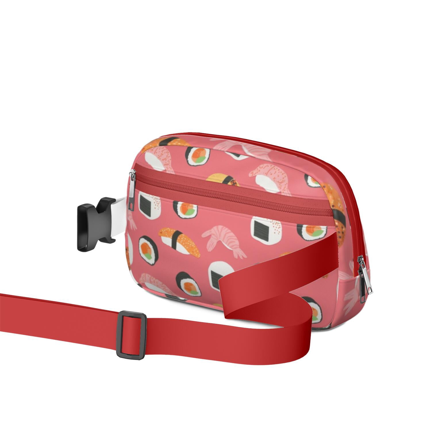 Waist Packs Bag Sushi Belt Bag Sporty Waist Pack for Women Casual Waist Packs with Adjustable Strap Waterproof Belt Bag for Daily Leisure Music Festival/Event