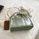 thumbnail image 3 of Bolso bandolera de PVC Impermeable Transparente Mujer Señora Ocio Diario (Verde S), 3 of 7