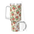 thumbnail image 2 of Sikiie Frog Hold Strawberry Insulated Stainless Water Bottle Lid Travel Mug Cup Insulated Tumblers Cup 40oz Ice Bully With Handle, 2 of 8