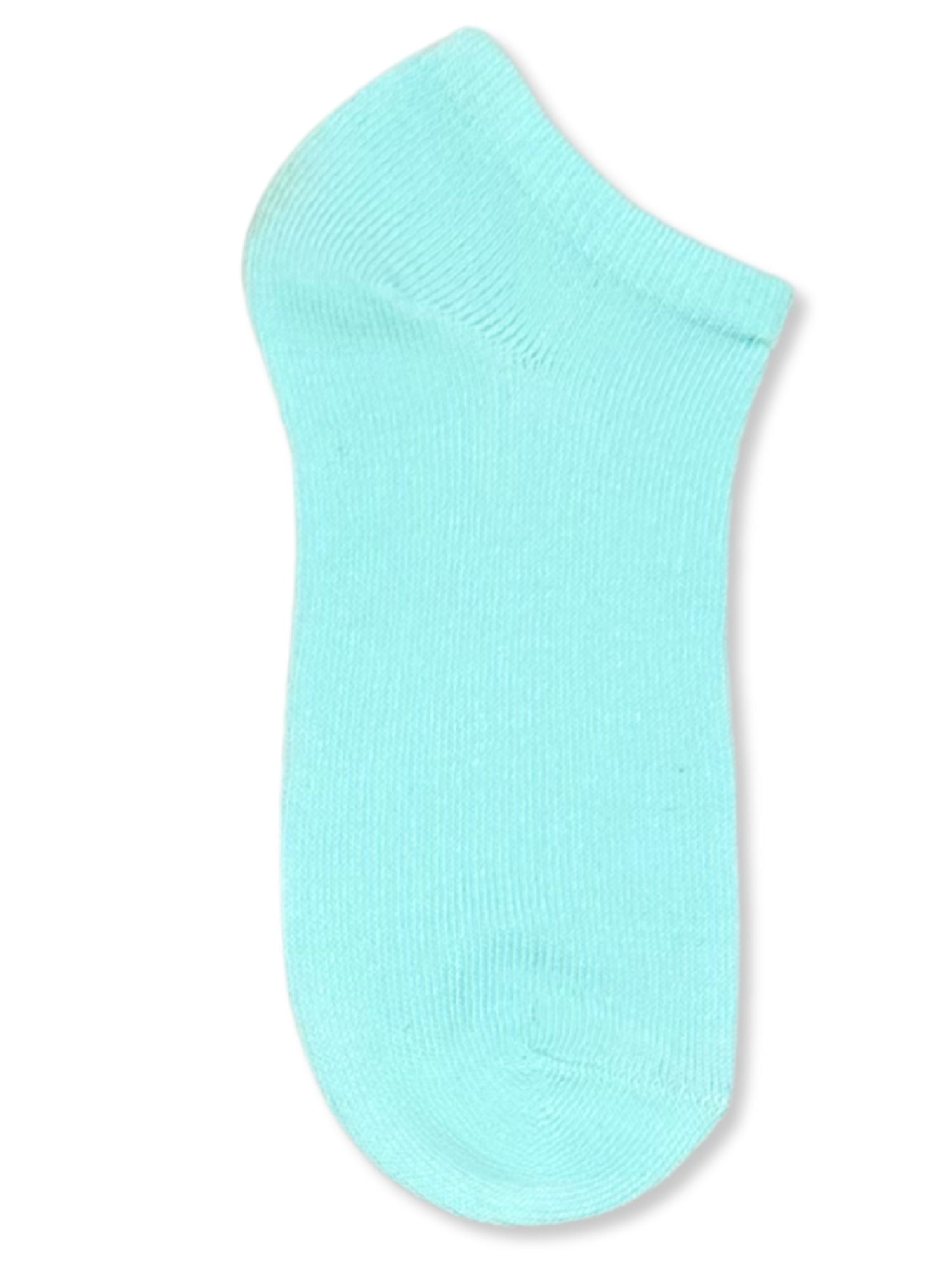 Wonder Nation Girls Leopard No-Show Socks, 10-Pack, Sizes S-L