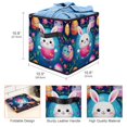 thumbnail image 3 of Easter Foldable Toy Storage Baskets, Storage Bins with Handle, 10.8"x10.5"x10.6", Large Capacity, 3 of 6