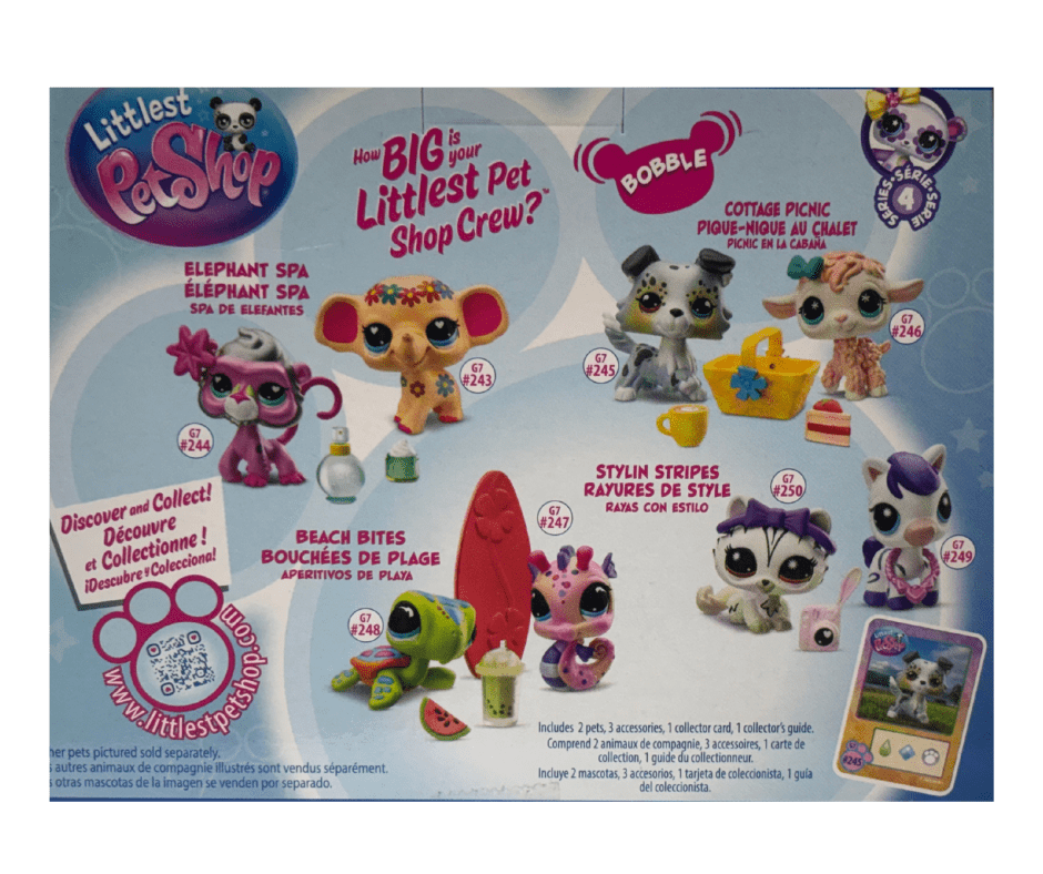 Littlest Pet Shop Cottage Picnic Pet Pair Series 7 Mini Figures, 2-Pack