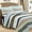 Nesco Stripe, variant on Cozy Line Home Fashions Nesco Stripe Patchwork Cotton Reversible Quilt Bedding Set, King - 3 Piece