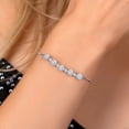 thumbnail image 3 of Gem Stone King 925 Sterling Silver White Diamond Bracelet for Women Set with Moissanite (2.76 Cttw), 3 of 5