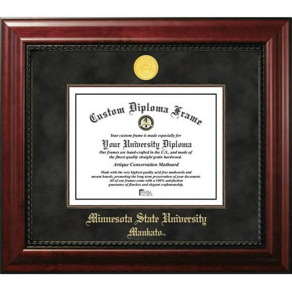 Campus Images MN997EXM-1185 8.5 x 11 in. Minnesota State University, Mankato Executive Diploma Mahogany Frame