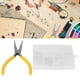 thumbnail image 4 of Kit De Fabricación De Joyas De Aleación, Anillos De Joyería DIY Ganchos Cantidad Suficiente Compacto Conveniente Múltiples Tipos Rejillas Múltiples Para Aretes Para Colgantes ANGGREK HF1511, 4 of 8