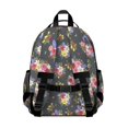 thumbnail image 3 of Pioneer Flower Floral Print Pattern Backpack for School, Cute School Bag with Adjustable Shoulder Straps and Padded Back, 15.25"x11.5"x5.25", 3 of 5