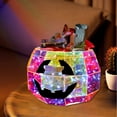 thumbnail image 6 of Halloween LED Light Pumpkin, Prismatic Iridescent Pumpkin 16", Colorful Light up Pumpkin Night Light, Prismatic Iridescent Decor, Halloween Indoor Decoration, 6 of 9