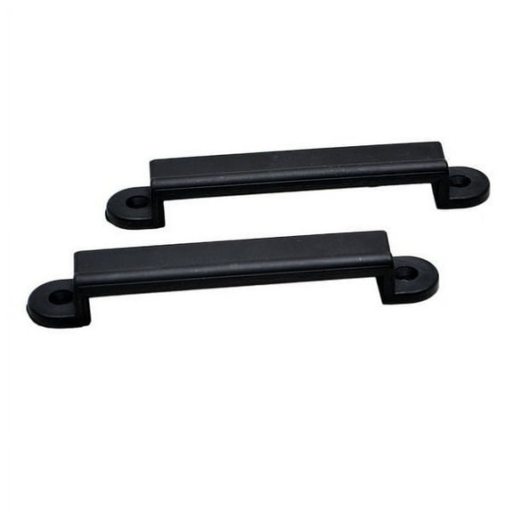 Legacy Boat Battery Tie Down Mounts 525B | 5 7/8 x 1 Inch Black (Pair)