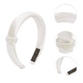 thumbnail image 3 of Unique Bargains 1 Pc Luxury High Cranium Pearl Headbands White, 3 of 6