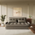 thumbnail image 6 of ALAULM Modern Two-Seater Folding Sofa Bed Convertible Sleeper Couch with Pillows, Storage Side, Versatile Floor Couch for Living Room Bedroom, Dark Gray, 6 of 10