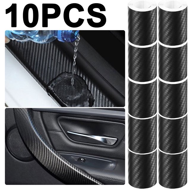Cinta Decorativa Fibra Carbono DIY para Pegar en El Maletero Del Coche (10 Cm)