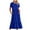 Blue, variant on Patlollav Trendy Dresses for Womens Summer Crewneck Casual Flowy Tiered Maxi Beach Dresses With Pockets
