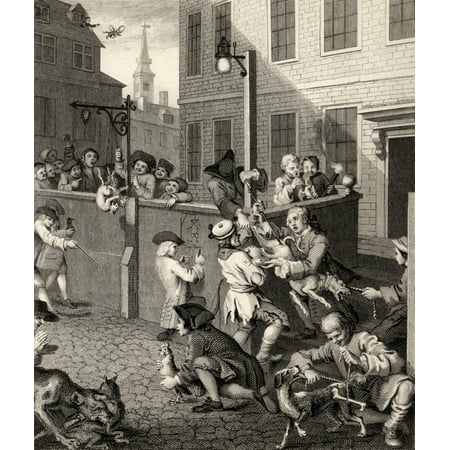 - The Four Stages Of Cruelty First Stage Of Cruelty Engraved By T E Nicholson After Hogarth From The Works Of Hogarth Published London 1833 PosterPrint