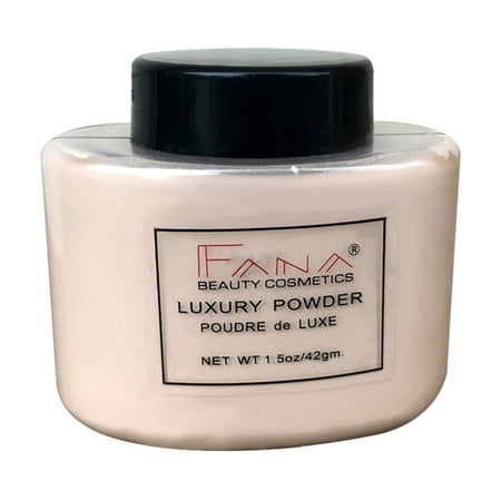 Oil-Control Loose Face Powder, Brighten Natural Long-lasting Coverage Invisible Pores Setting Makeup Powder