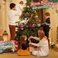 thumbnail image 3 of Teblint Christmas Train Set Toys, Hanging Train Toys Around & Under The Christmas Tree w/ Smoke Light & Sound, Indoor Christmas Decoration Toy Train Gifts for Kids Age 3-12, 3 of 9