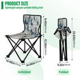 thumbnail image 3 of 600D Oxford Camping Chair Portable Foldable Chair Supports 220 lbs for Picnic, Fishing, Backpacking Stunning Tree, 3 of 8