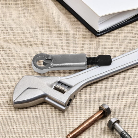ibasenice Nut Unloader Tool Plated Silver Durable Forged Steel for Separating Rusted Nuts